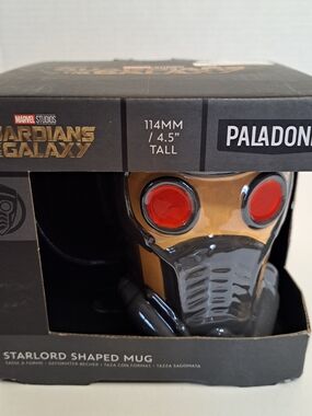 Paladone Guardians of the Galaxy Star-Lord Shaped Ceramic Mug 18 oz NIB
